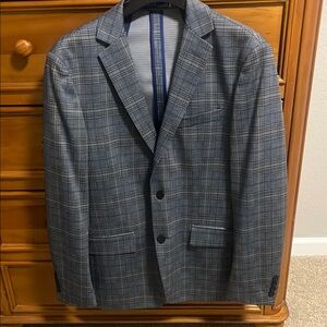 Apt. 9 Charcoal Checkered Blazer